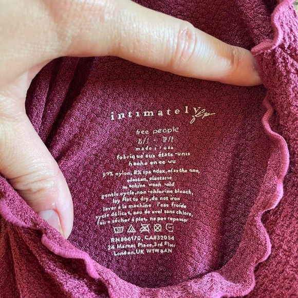 Free people mock neck bodysuit sz xs / s - Picture 5 of 5